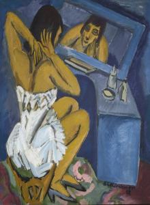 The Toilette (Woman before the Mirror)